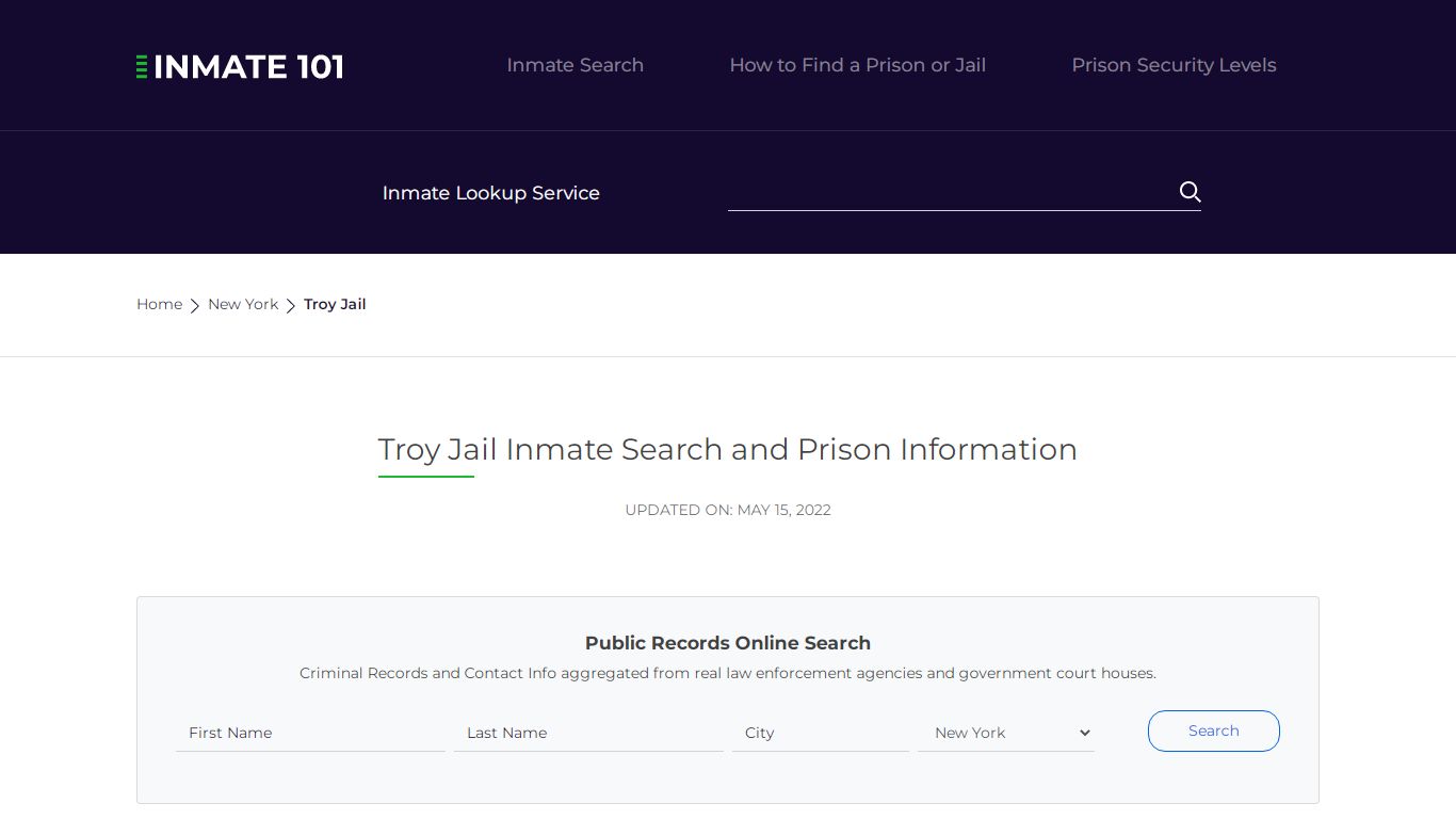 Troy Jail Inmate Search, Visitation, Phone no. & Mailing ...